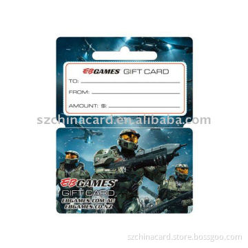 Plastic PVC Die Cut Gift Card for Promotion